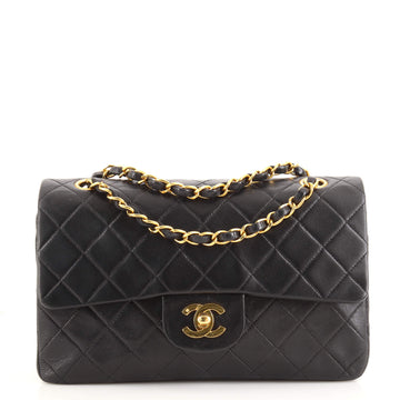 Chanel Vintage Classic Double Flap Bag Quilted Lambskin Small