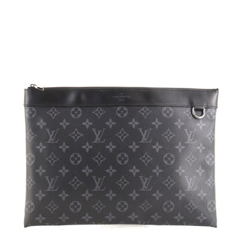 Louis Vuitton Discovery Pochette Monogram Eclipse Canvas GM