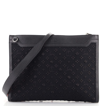 Christian Louboutin Skypouch Crossbody Studded Fabric