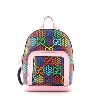Gucci Zip Pocket Backpack Psychedelic Print GG Coated Canvas Small