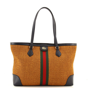 Gucci Ophidia Shopping Tote Straw Medium