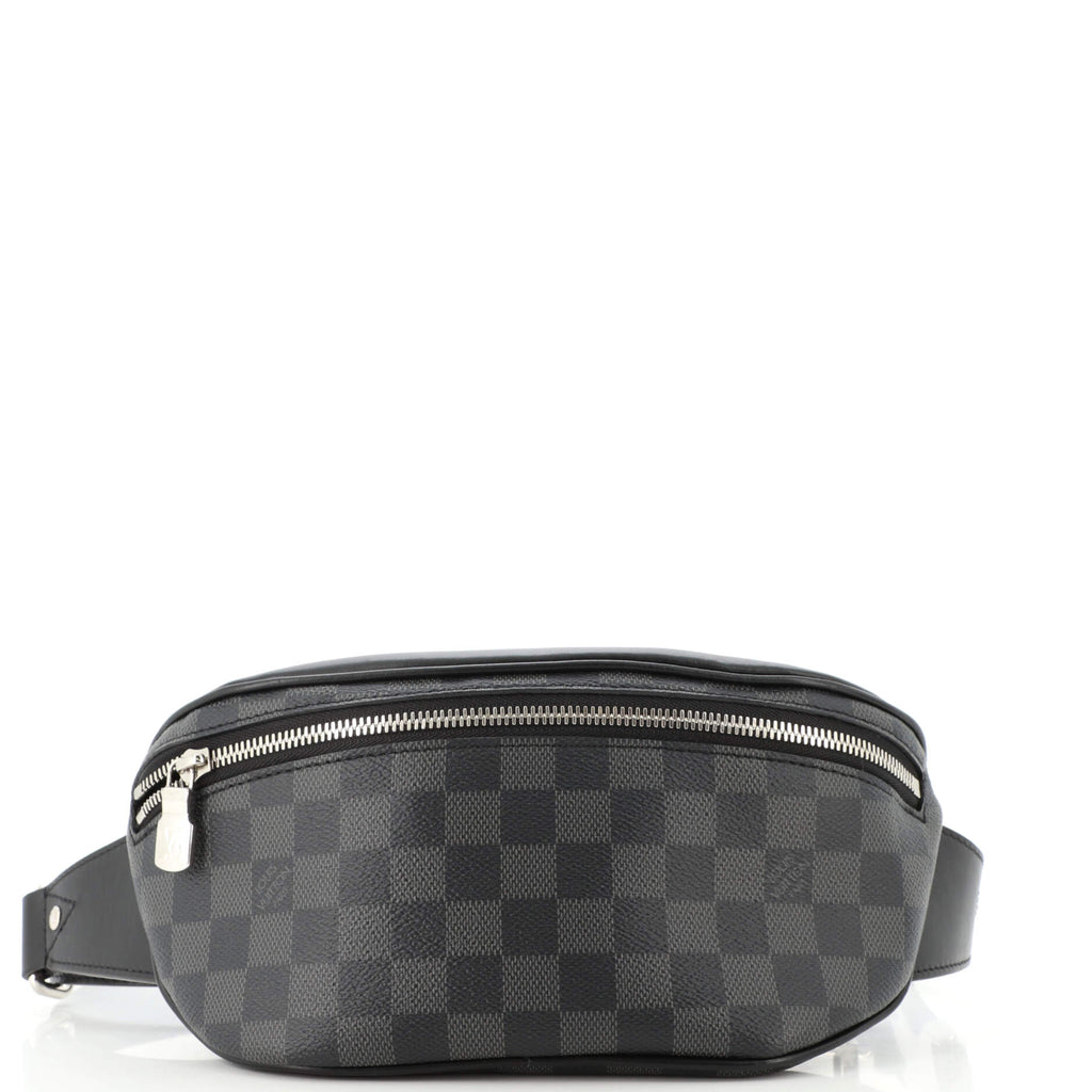 Campus Bumbag Damier Graphite  Leather, Canvas leather, Bags