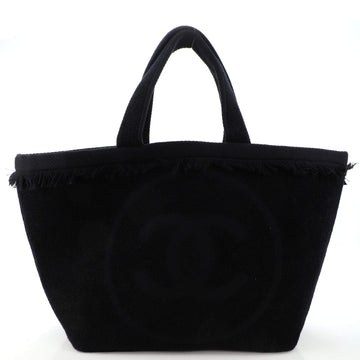 Chanel CC Beach Tote Fringe Terry Cloth Large
