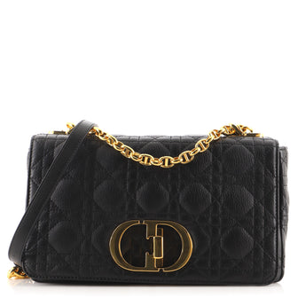 Christian Dior Caro Bag Cannage Quilt Calfskin Medium