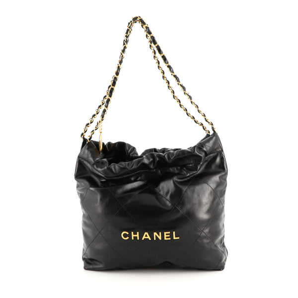 Chanel 22B Quilted Smooth Calfskin Maxi Hobo