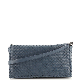 Bottega Veneta Convertible Flap Crossbody Bag Intrecciato Nappa Small