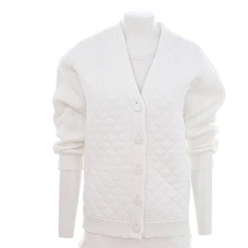 Fendi Women's V-Neck Button Cardigan Quilted Viscose Blend