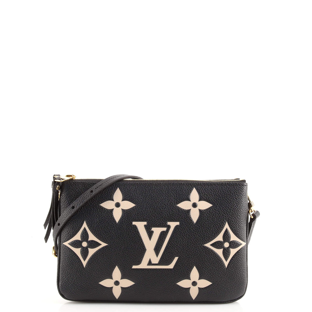 Louis Vuitton Monogram Giant Empreinte Double Zip Pochette - Black Crossbody  Bags, Handbags - LOU773161