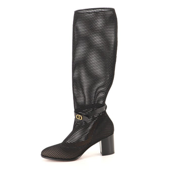 Christian Dior Women's Empreinte Knee High Boots Mesh