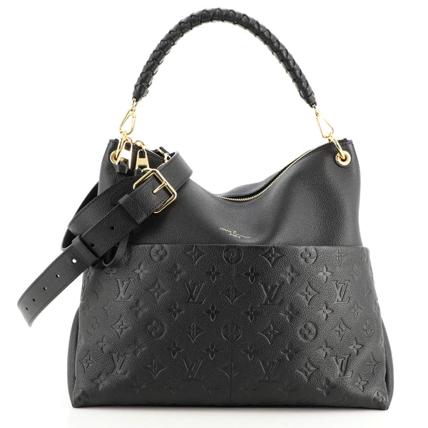 Louis Vuitton Black Monogram Empreinte Leather Maida Hobo Bag