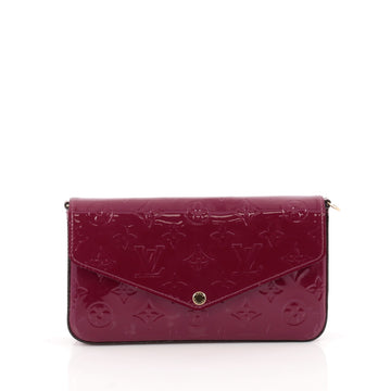 Louis Vuitton Felicie Pochette Monogram Vernis Pink