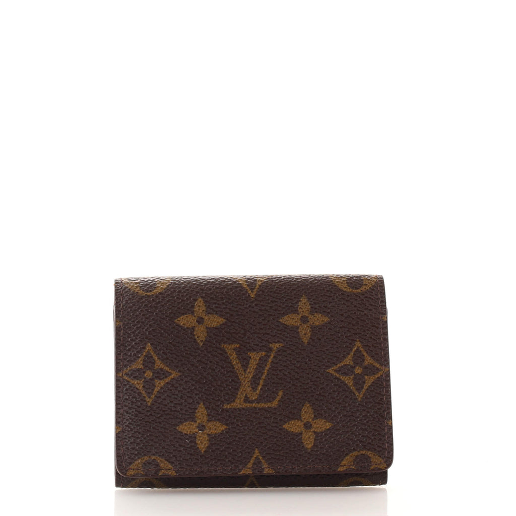 Louis Vuitton Monogram Envelope Business Card Holder, Grey