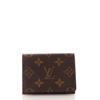 Louis Vuitton Envelope Business Card Holder in Coated Canvas with