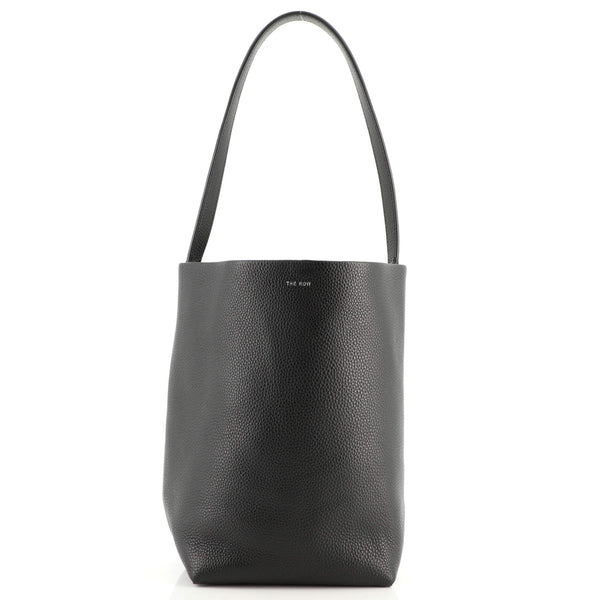 The Row N/S Park Tote Leather Medium Black 1733731