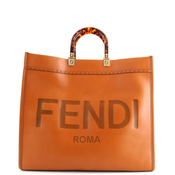 Fendi Sunshine Shopper Tote Leather Large