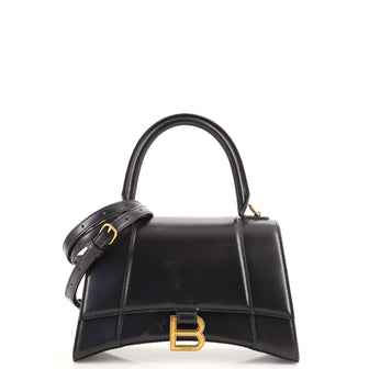 Balenciaga Hourglass Top Handle Bag Leather Small