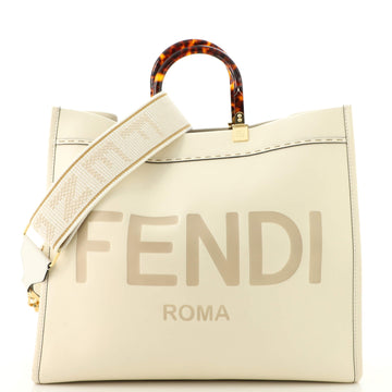 Fendi Sunshine Shopper Tote Leather Large