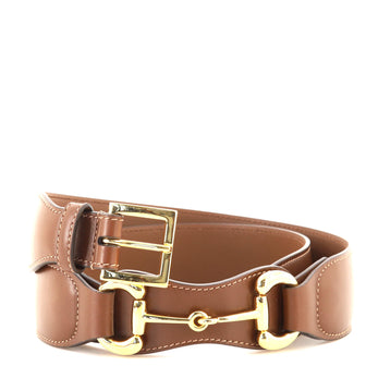 Gucci Horsebit Buckle Belt Leather Wide