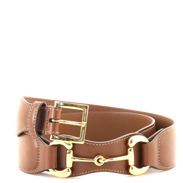 Gucci Horsebit Buckle Belt Leather Wide