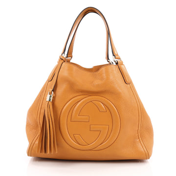 Gucci Soho Shoulder Bag Leather Medium Orange
