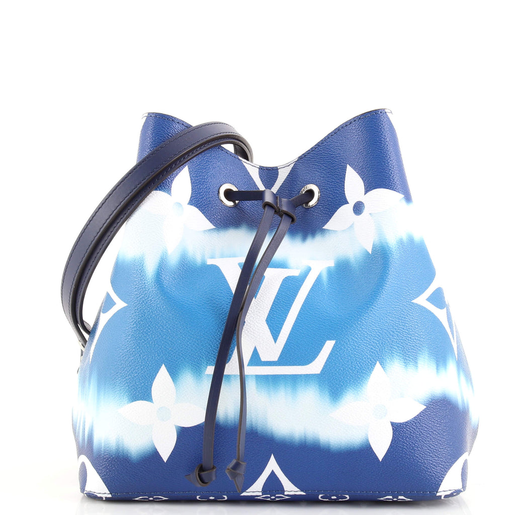 Louis Vuitton NeoNoe LV Escale MM Bleu in Coated Canvas/Cowhide