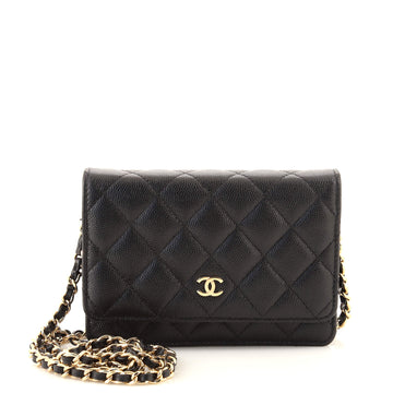 Chanel Wallet on Chain Quilted Caviar Mini