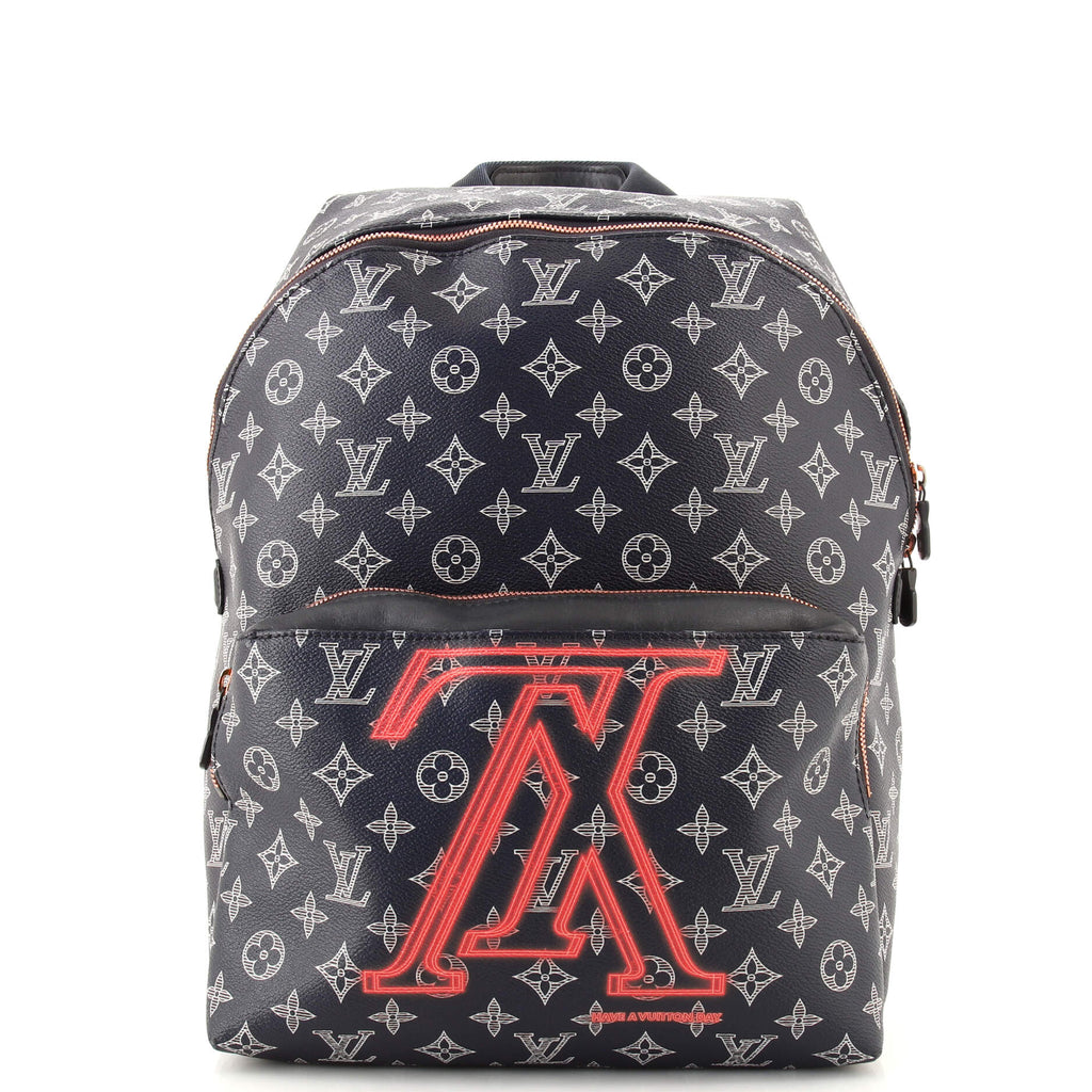Louis Vuitton Apollo Backpack Limited Edition Upside Down Monogram Ink Blue