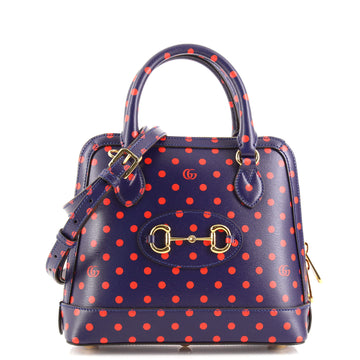 Gucci Horsebit 1955 Top Handle Bag Printed Leather Small