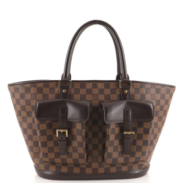 Louis Vuitton Manosque Handbag Damier GM