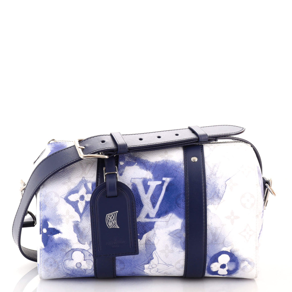 Louis Vuitton Keepall 50 Monogram Watercolor in Canvas with Silver
