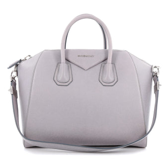 Givenchy Antigona Bag Leather Medium Gray