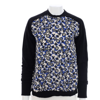 Louis Vuitton black Graphic Print Long-Sleeved Shirt