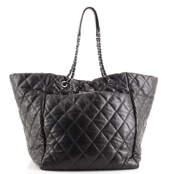 Chanel Week End On Mars Tote Quilted Lambskin Medium