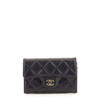 Chanel Classic Flap Card Case Quilted Lambskin