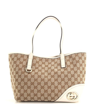 Gucci New Britt Tote GG Canvas Medium