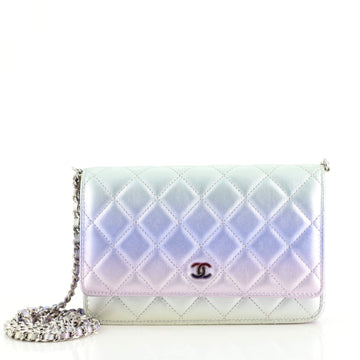Chanel Wallet on Chain Quilted Gradient Metallic Calfskin with Gradient Hardware