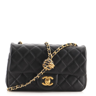 Chanel Pearl Crush Flap Bag Quilted Lambskin Mini