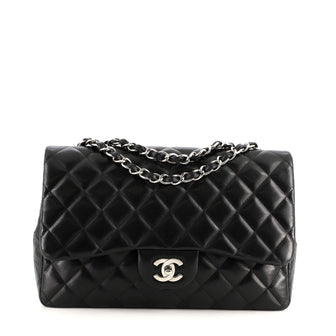 Chanel Classic Single Flap Bag Quilted Lambskin Jumbo