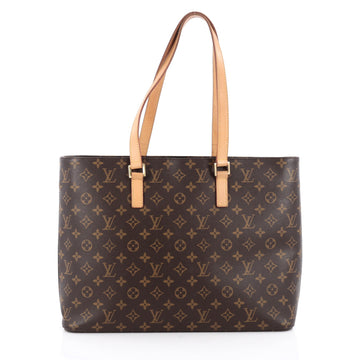 Louis Vuitton Luco Handbag Monogram Canvas Brown