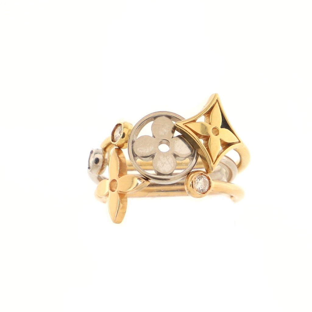 Idylle Blossom ring, 3 golds and diamonds - Jewelry and Timepieces