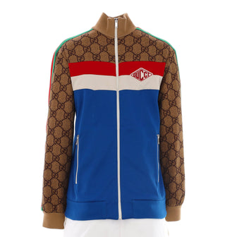 Gucci Zip Track Jacket GG Polyester and Cotton Blend