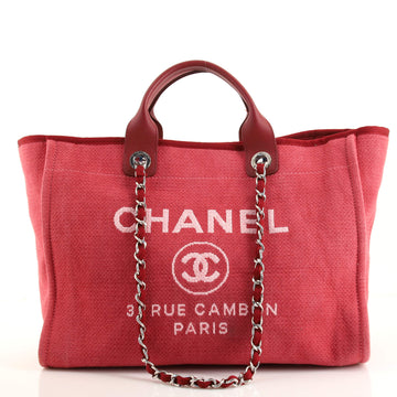 Chanel Deauville Tote Canvas Medium