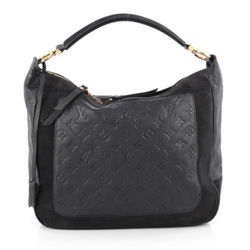 Louis Vuitton Audacieuse Handbag Monogram Empreinte Leather MM Blue