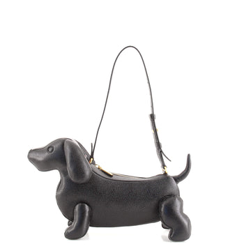 Thom Browne Hector Dog Baguette Shoulder Bag Leather