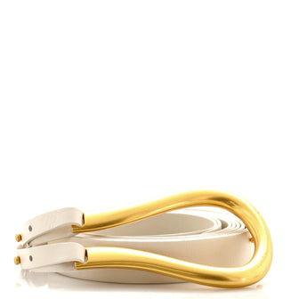 Bottega Veneta Double Strap Horsebit Buckle Belt Leather Wide