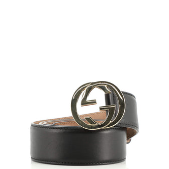 Gucci Interlocking G Belt Leather Wide