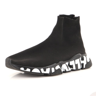 Balenciaga Women's Speed Graffiti Sneakers Technical Knit