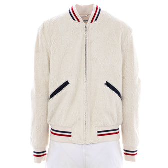 Saint Laurent Men's Teddy Bomber Jacket Cotton
