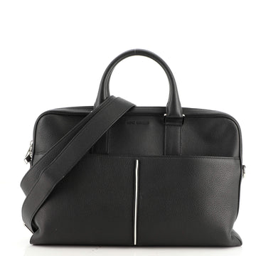Christian Dior Convertible Homme Double Front Pocket Briefcase Leather Large