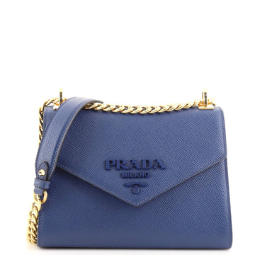 Prada Monochrome Shoulder Bag Saffiano Leather Small